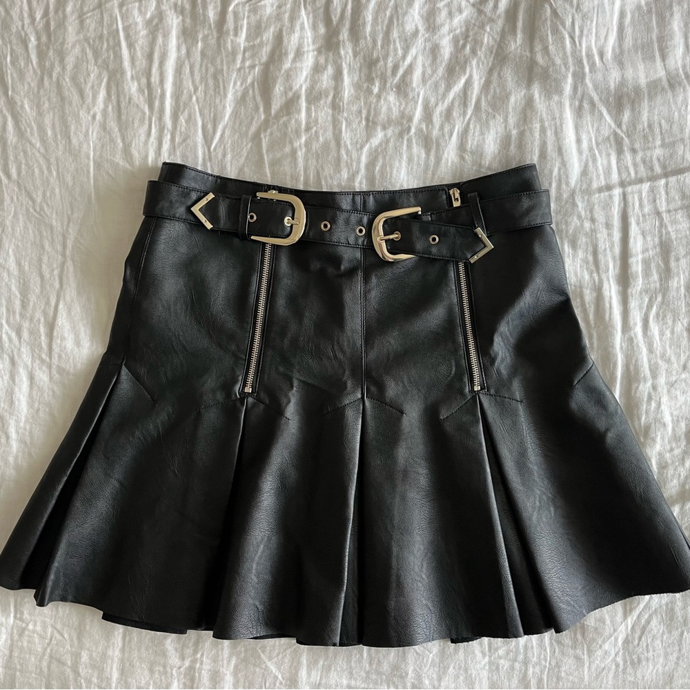 TopShop Leather Mini Skirt